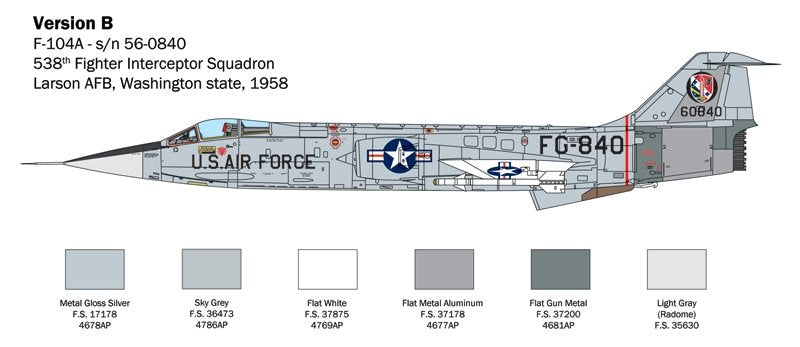 Italeri 2515 F-104 STARFIGHTER A/C 1/32 – imagen 5