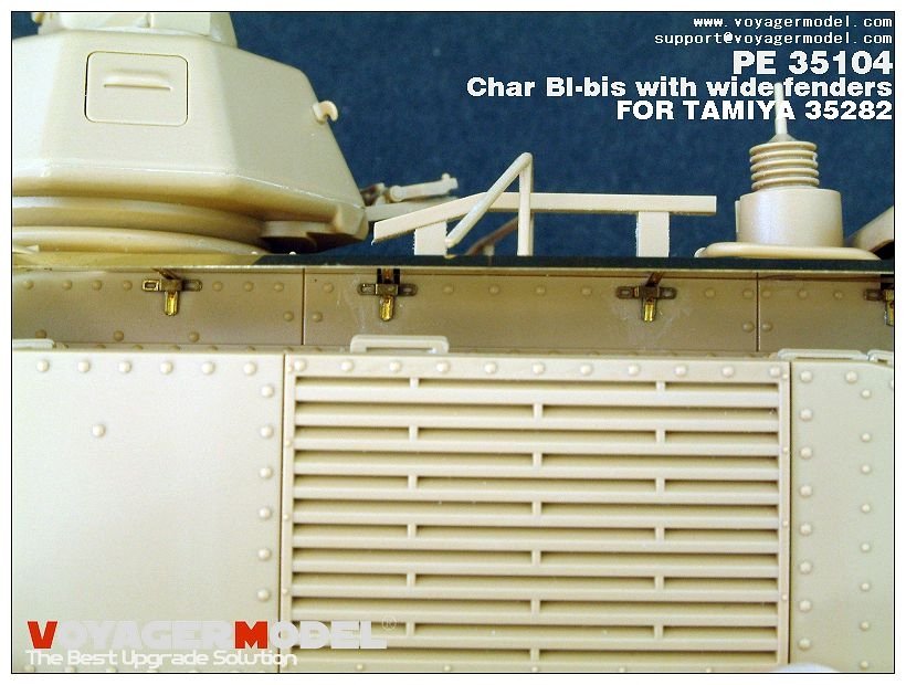 Voyager Model PE35104 WWII French Char BI-bis with wide fenders (B ver include Gun barrel) for TAMIYA 35282 1/35 – image 2