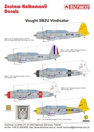 Techmod 48804 - Vought SB2U Vindicator 1/48 – imagen 2
