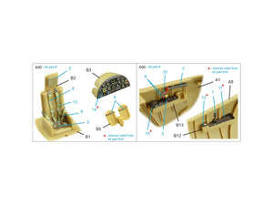 Quinta Studio QD48509 Weserflug P1003.1 3D-Printed coloured Interior on decal paper (Amusing hobby) 1/48 – immagine 2