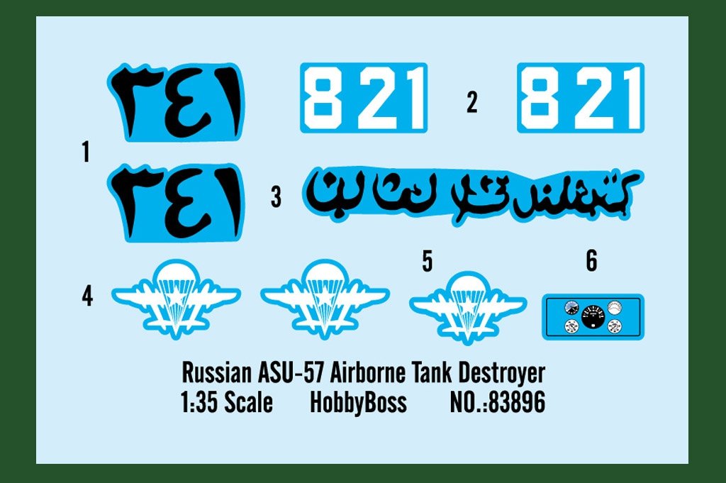 Hobby Boss 83896 Russian ASU-57 Airborne Tank Destroyer 1/35 – imagen 3