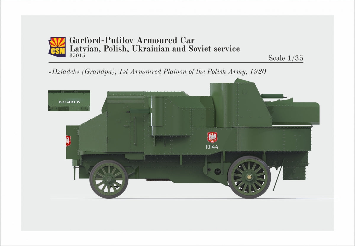 Copper State Models 35015 Garford-Putilov Armoured Car, Latvian, Polish, Ukrainian, Soviet Service 1/35 – imagen 6
