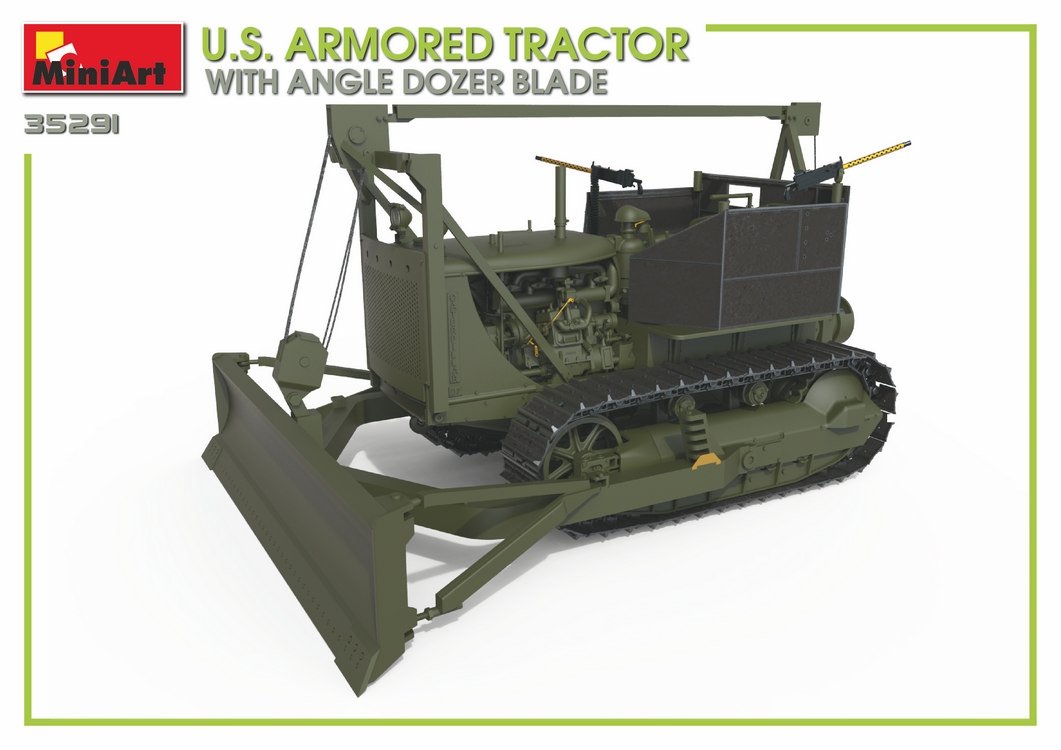 Miniart 35291 Tracteur blindé américain avec lame de bulldozer angulaire 1/35