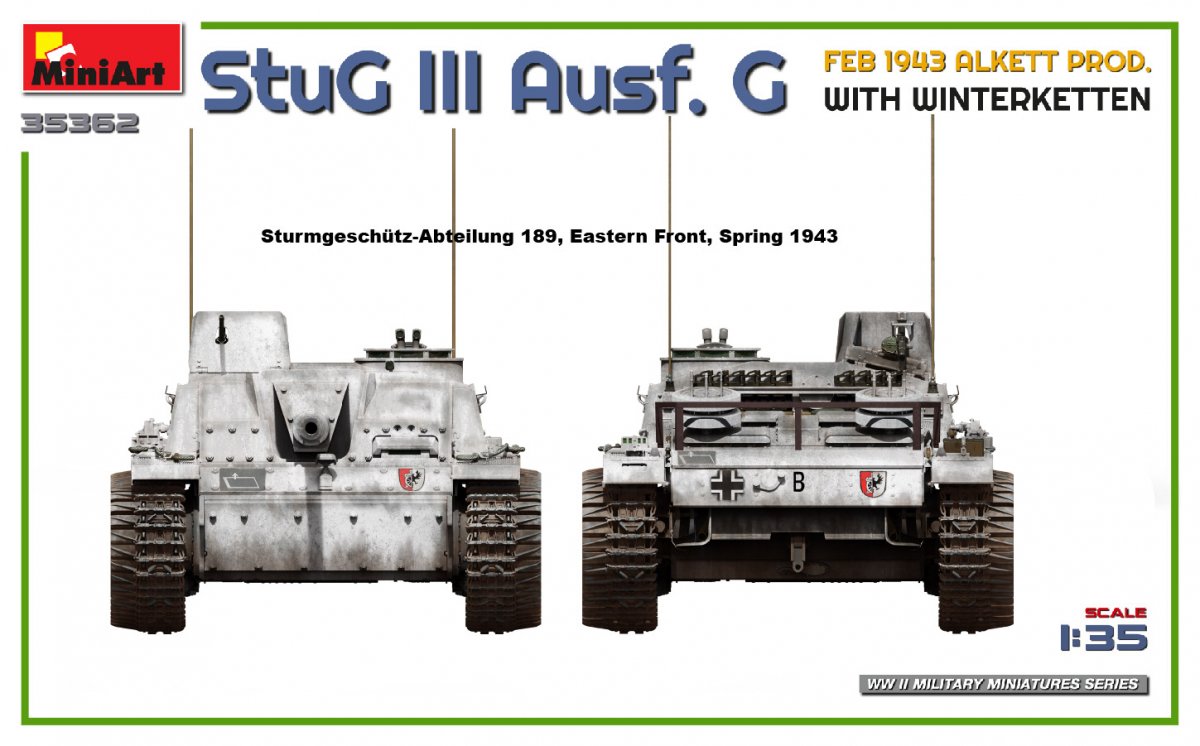 Mini Art 35362 StuG III Ausf. G FEB 1943 ALKETT PROD. WITH WINTERKETTEN 1/35 – zdjęcie 8