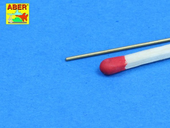 Aber BR07 Brass round rods fi 0,7mm length 250mm x 7 pcs. – Bild 2