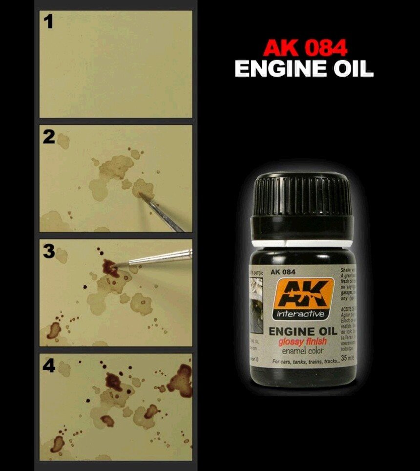 AK Interactive AK084 Fresh Engine Oil 35ml – imagen 2