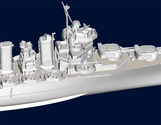 Trumpeter 05743 USS Astoria CA-34 1942 1/700 – imagen 6