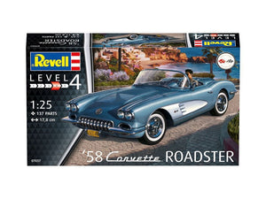 Revell 67037 Coffret de maquette Corvette Roadster 58 (1/25) – image 3
