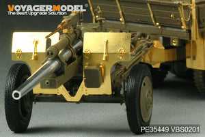 Maquette Voyager PE35449 Seconde Guerre mondiale, canon antichar américain M5 de 3 pouces avec obusier M1 ou de 105 mm, affût M2A1, kit 2 en 1 pour AFV CLUB 35S64 et 35160, échelle 1/35 – image 11