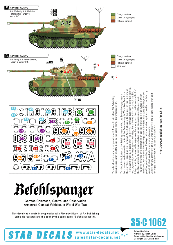 Star Decals 35-C1062 Befehlspanzer #6 1/35 – image 2