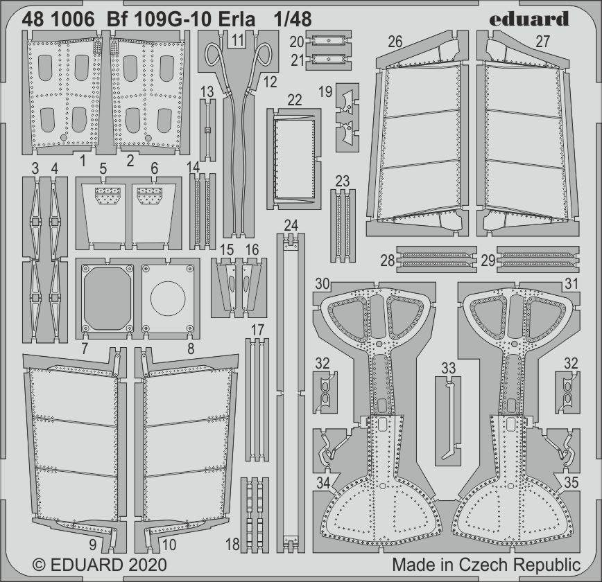 Eduard 481006 Bf 109G-10 Erla for EDUARD 1/48