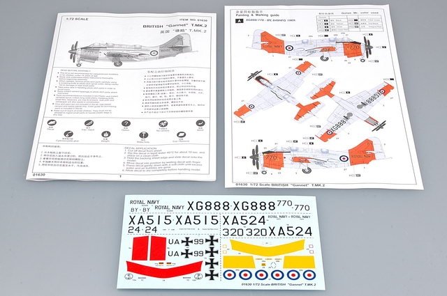 Trumpeter 01630 British Fairey Gannet Mk2 Aircraft 1/72 – imagen 4