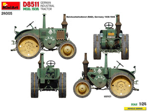 MiniArt 24005 GERMAN INDUSTRIAL TRACTOR D8511 MOD. 1936 1/24 – imagen 6
