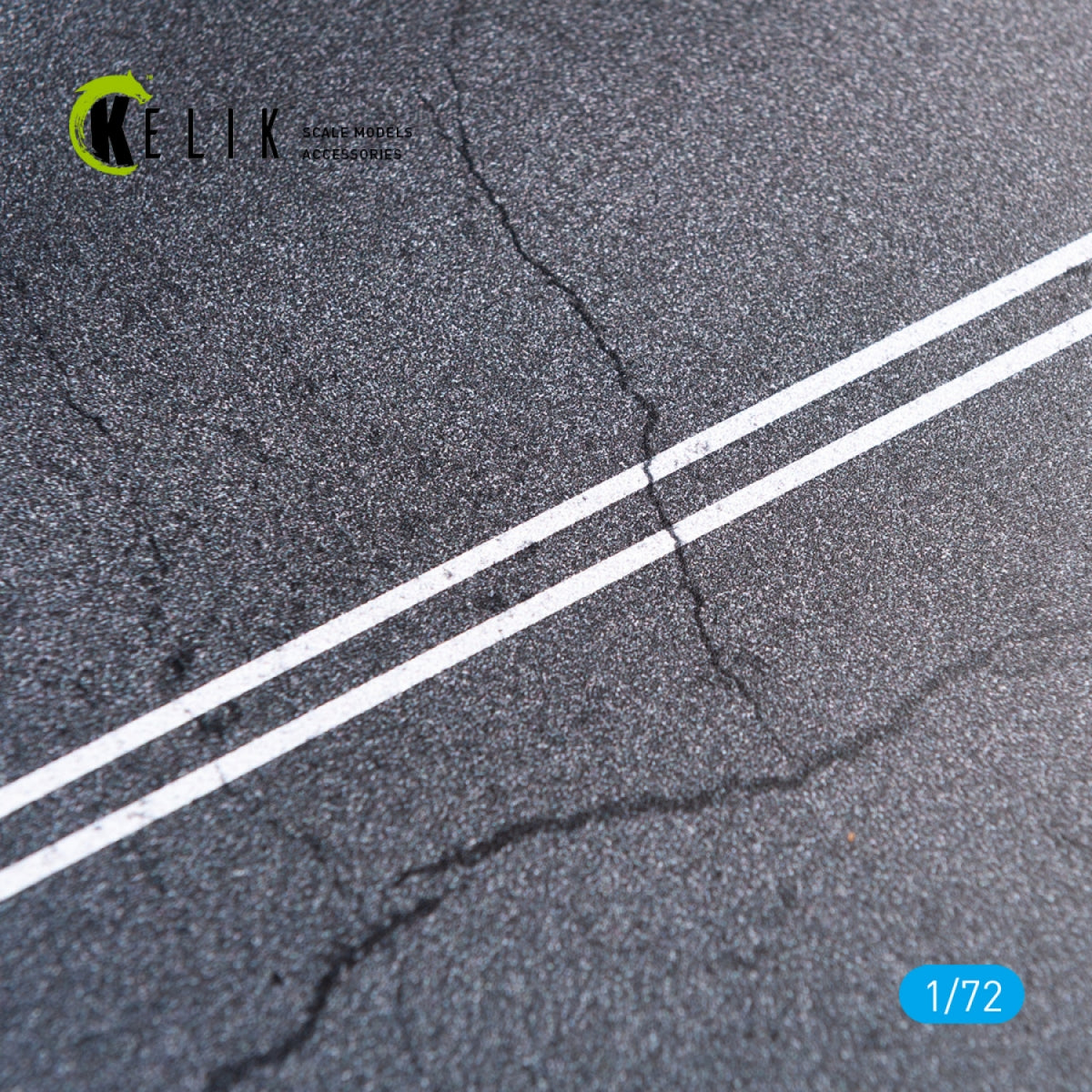 KELIK KS72033 ASPHALT ROAD - BASE - ACRYLIC 3 MM (180 X 214 MM) 1/72 – imagen 4