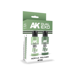 AK Interactive AK1555 DUAL EXO SET 11 – 11A GHOST GREEN &amp;amp; 11B REBEL GREEN