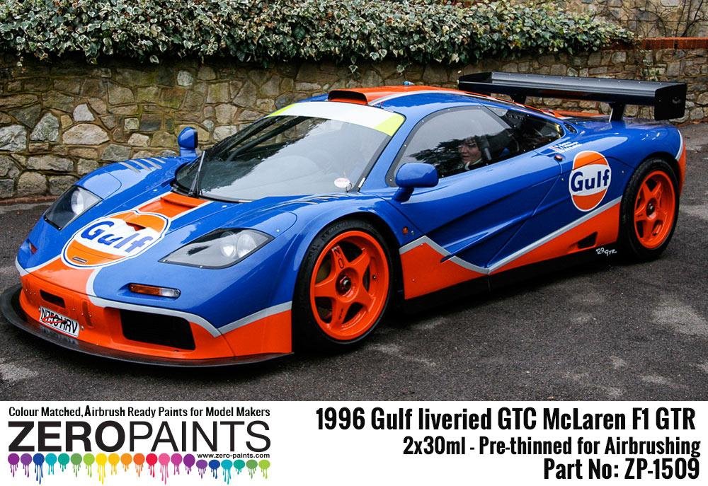 Zero Paints ZP-1509 - 1996 Gulf liveried GTC McLaren F1 GTR Paint Set 2x30ml – immagine 4