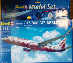 Revell 64202 Boeing 737-800 Air Berlin &amp;amp; winglets Model Set 1/144 – immagine 2