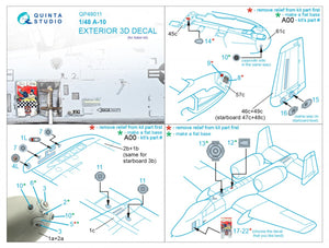 Quinta Studio QP48011 A-10 Exterior ( Italeri ) 1/48 – imagen 2
