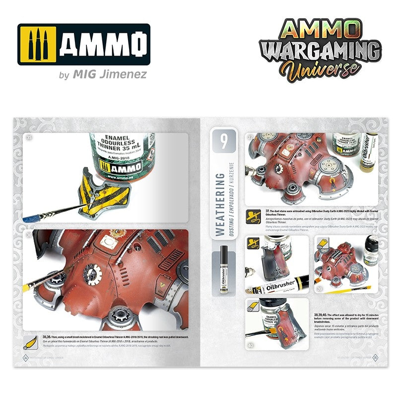 Ammo of Mig 6922 AMMO WARGAMING UNIVERSE Book 03 - Weathering Combat Armour (English, Castellano, Polski) – immagine 3