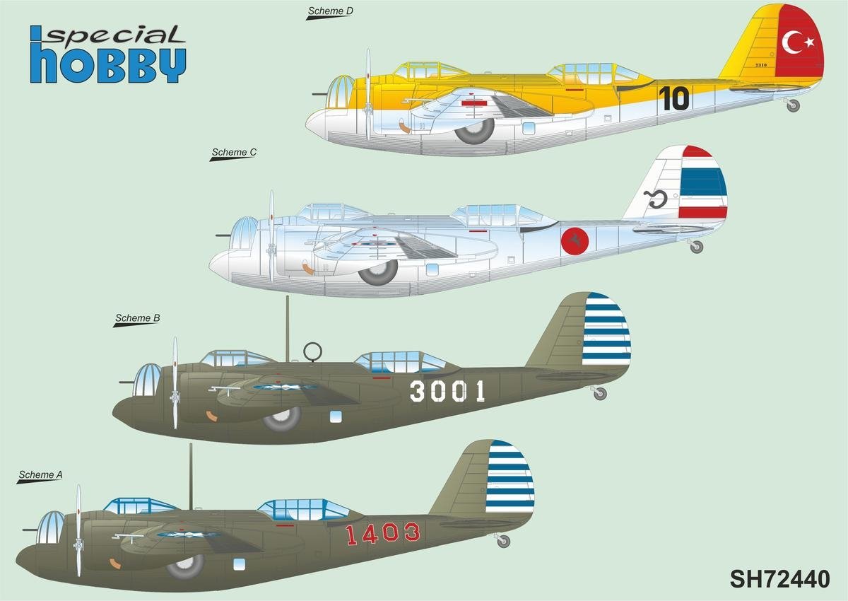 Special Hobby 72440 model 139WC/WSM/WT &amp;#39;Chinese, Siamese and Turkish Service&amp;#39; 1/72 – zdjęcie 2