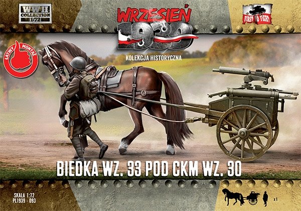 First to Fight First To Fight PL093 Biedka wz.33 pod ckm wz.30 1/72 – imagen 2
