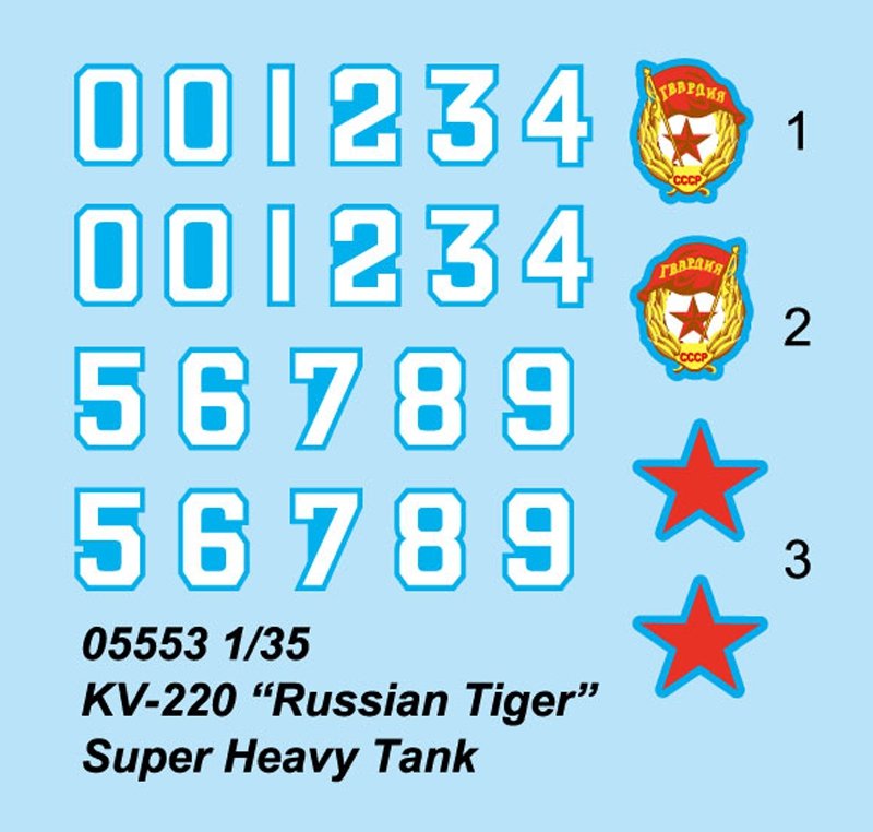 Trumpeter 05553 KV-220 Russian Tiger Super Heavy Tank 1/35 – imagen 3