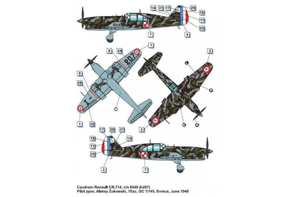 Dora Wings 48047 Caudron - Renault CR.714C.1 (première version) 1/48 – image 4