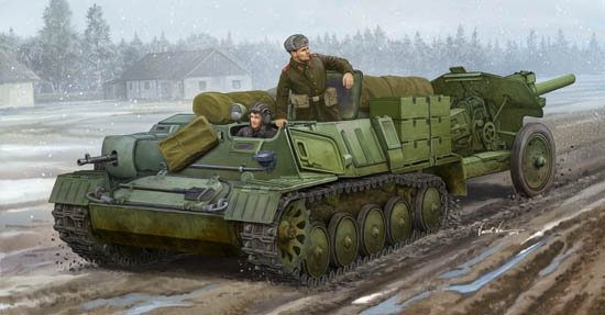 Tracteur d'artillerie soviétique AT-P Trumpeter 09509, échelle 1/35