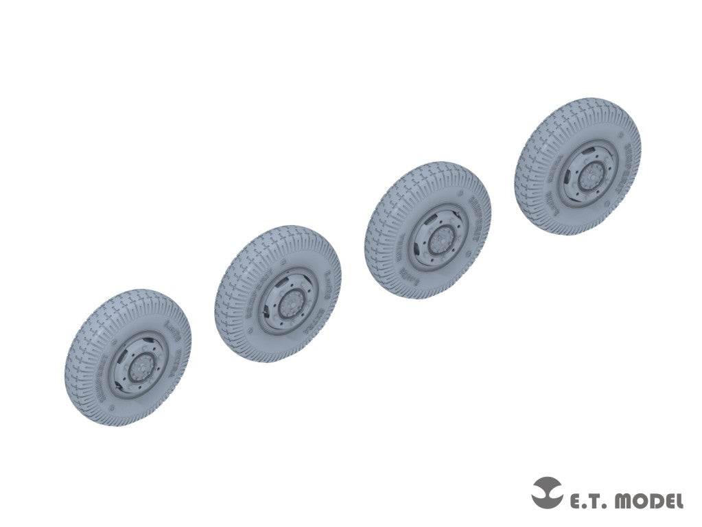 E.T. Model P35-106 WWII German Sd.Kfz.234 Large Diameter Weighted Wheels Type.6 1/35 – imagen 2