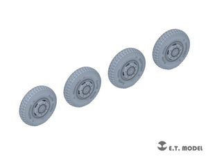 E.T. Model P35-106 WWII German Sd.Kfz.234 Large Diameter Weighted Wheels Type.6 1/35 – imagen 2