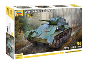 Zvezda 5078 Soviet light tank T-70B 1/72