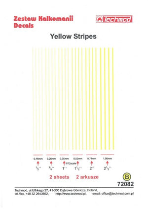 Techmod 72082 Yellow Stripes 1/72 – zdjęcie 2
