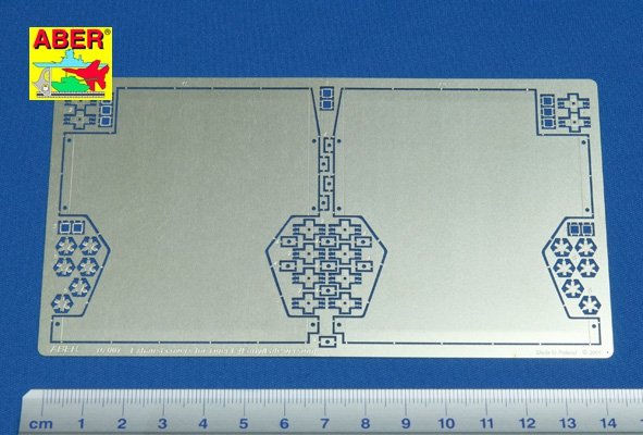 Aber 16007 Exhaust covers for Tiger I, Ausf.E - Early/Late version 1/16 – immagine 2