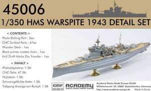 Academy 45006 Detail Set Warspite 1/350