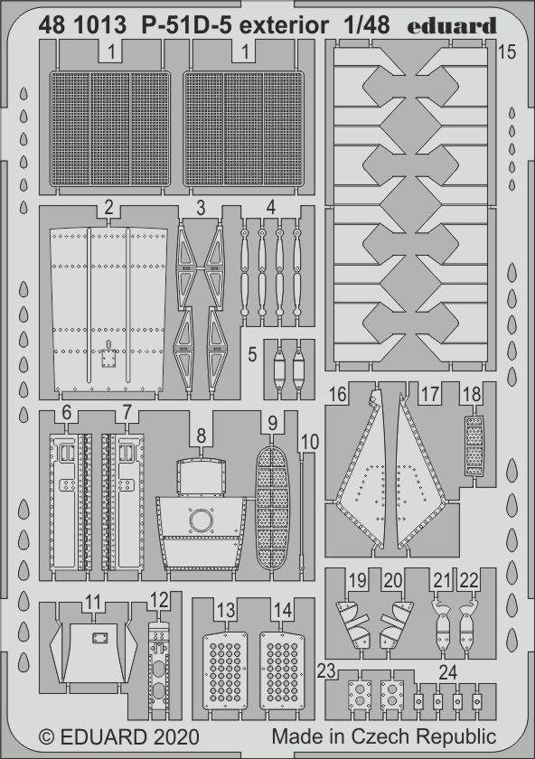 Eduard 481013 P-51D-5 exterior for AIRFIX 1/48