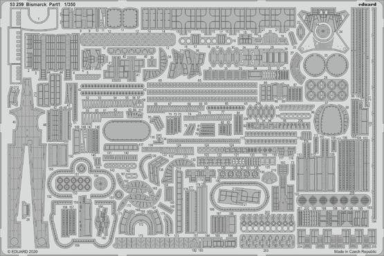 Eduard BIG5357 Bismarck for Trumpeter 1/350 – immagine 4