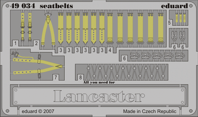 Eduard BIG4882 LANCASTER 1/48 TAMIYA – imagen 14