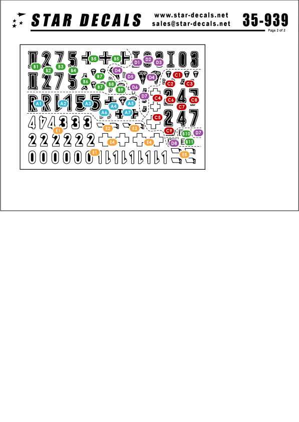 Star Decals 35-939 German Afrika Mix 2 1/35 – imagen 2