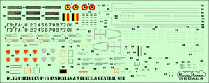 ModelMaker Decals D48178 Belgian F-16 75TH Anniversary 1/48 – imagen 4