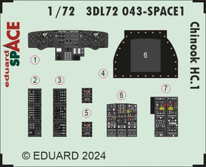 Eduard 3DL72043 Chinook HC.1 SPACE AIRFIX 1/72 – imagen 2