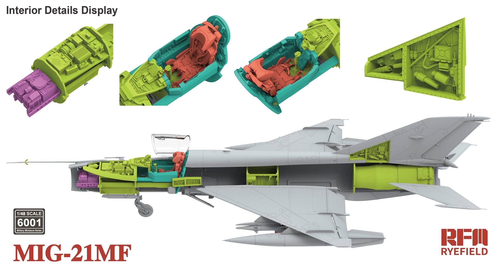 Rye Field Model 6001 MIG-21MF 1/48 – image 4