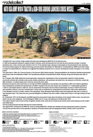 Modelcollect UA72096 NATO M1014 MAN Tractor &amp;amp; BGM-109G Ground Launched Cruise Missile 1/72 – immagine 3
