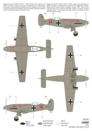Special Hobby 72221 Messerschmitt Me 209V-4 1/72 – imagen 3