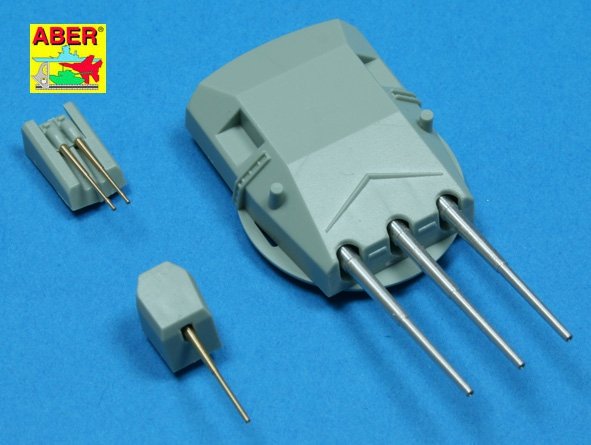 Aber 350L-44 Set of barrels 280mm x 6; 150mm x 8; 105mm x 6 for Admiral Graf Spee class battleships 1/350 – image 3