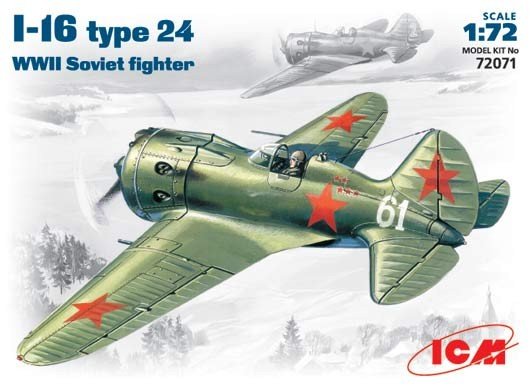 ICM 72071 I-16 type 24 Chasseur soviétique de la Seconde Guerre mondiale (1/72)