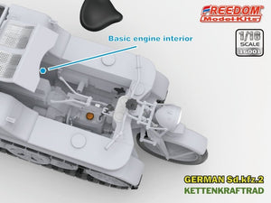 Freedom 16001 Sd.Kfz. 2 Kettenkraftrad Typ HK 101 1/16 – imagen 5