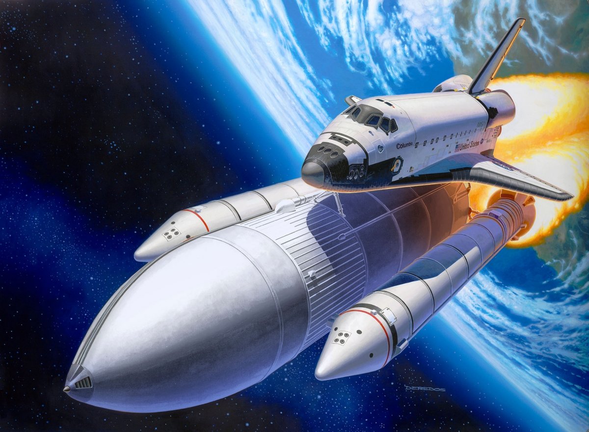 Revell 05674 Space Shuttle &amp;amp; Booster Rockets - 40th Anniversary 1/144 – immagine 2