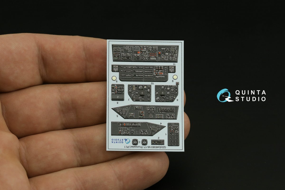Quinta Studio QDS-48383 Mi-17 3D-Printed &amp;amp; coloured Interior on decal paper (Trumpeter) (Small version) 1/48 – imagen 4