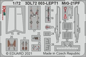 Eduard 3DL72003 MiG-21PF SPACE 1/72 – Bild 2