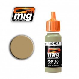 MUNITIONS de Mig Jimenez 0027 RAL8031 F9 SABLE ALLEMAND BEIGE 